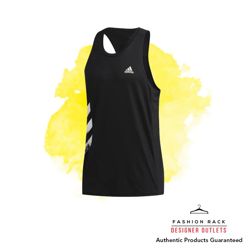 Adidas Own The Run 3-Stripes Pb Singlet Black