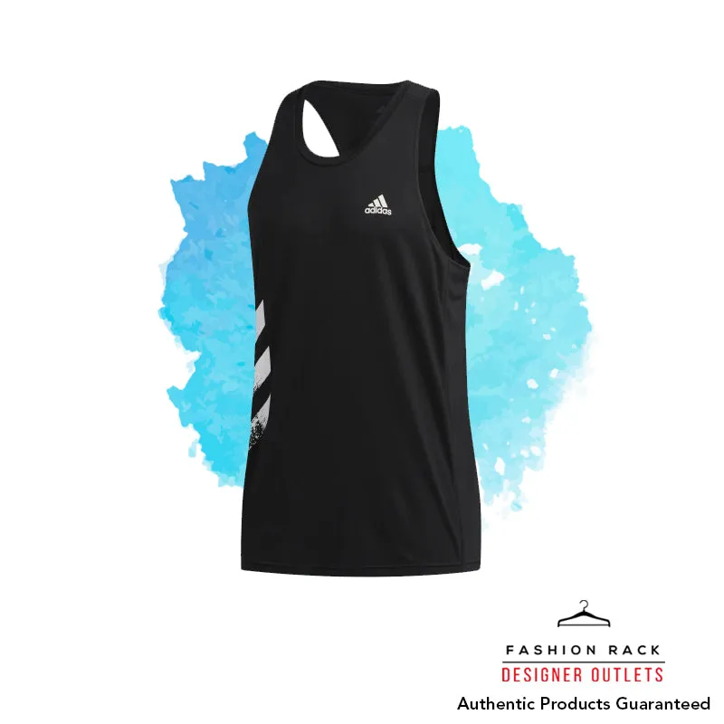 Adidas Own The Run 3-Stripes Pb Singlet Black