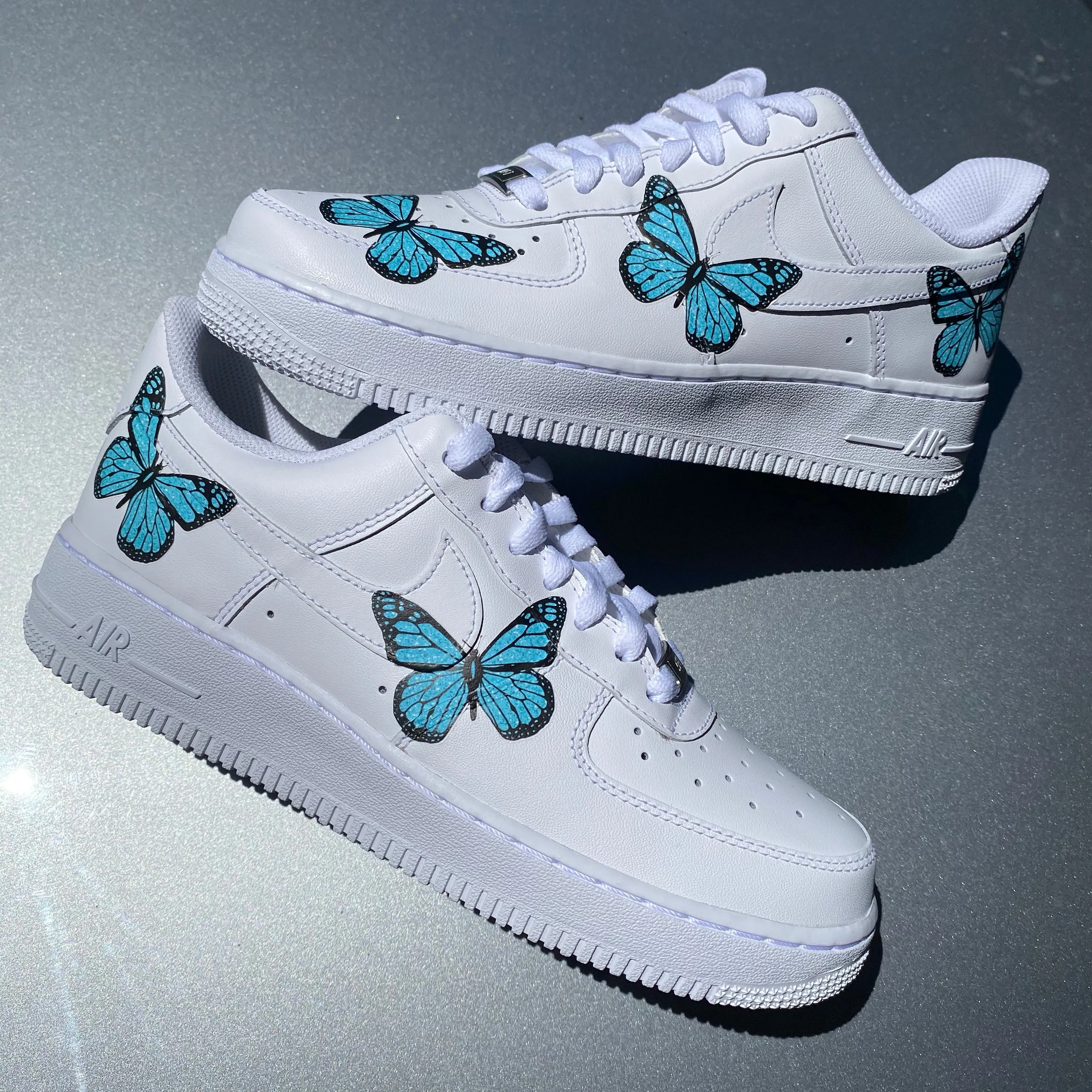 Aqua Glitter Butterfly AF1