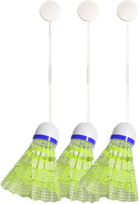 Badminton Training Device, Telescopic Elastic Rod Trainer, Study Rebounds Power Base Practicing Set for Badminton