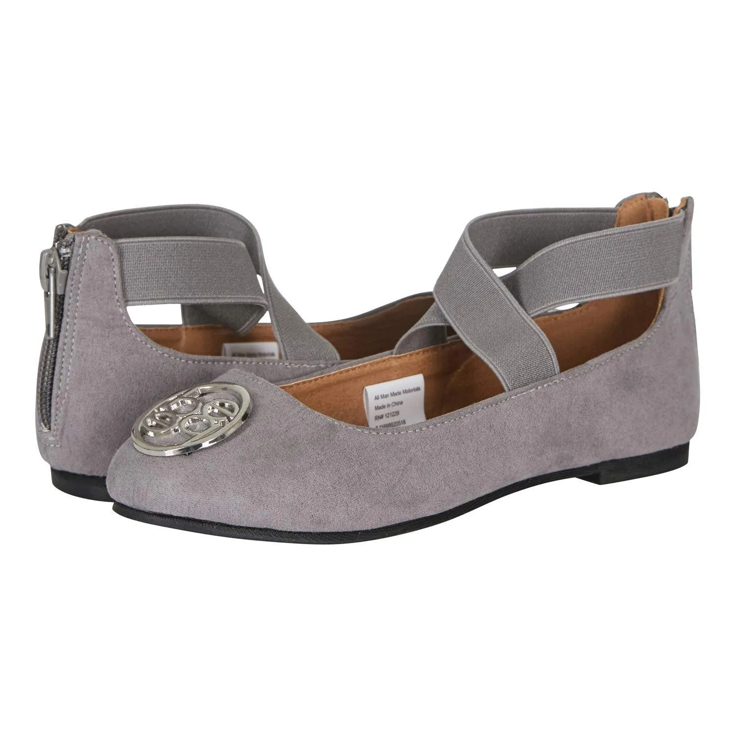 bebe Girls Flats Elastic Ankle Straps Summer Dress Mary Jane Sandals