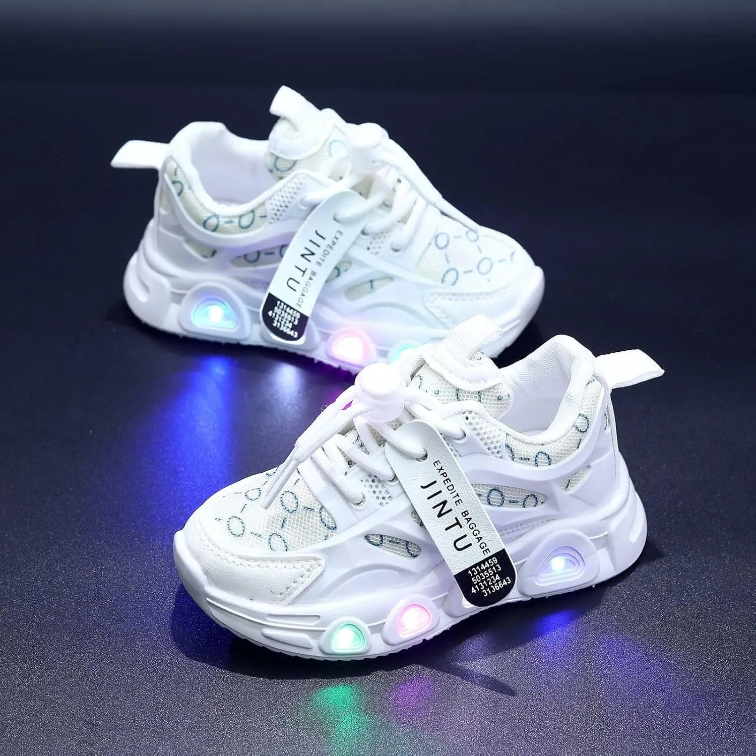 Cathalem Sneakers for Girls Boys, Kids Baby Shoes Sneakers LED Light Up Luminous Bowknot Sneakers Winter Warm Sneakers
