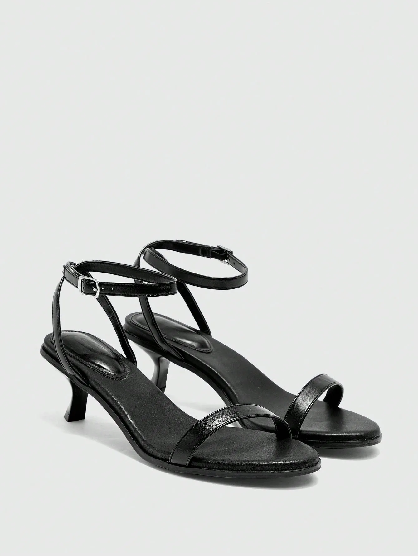 CUCCOO BIZCHIC Women's Pointed Toe Buckle High Heel Sandals, Summer Fashion