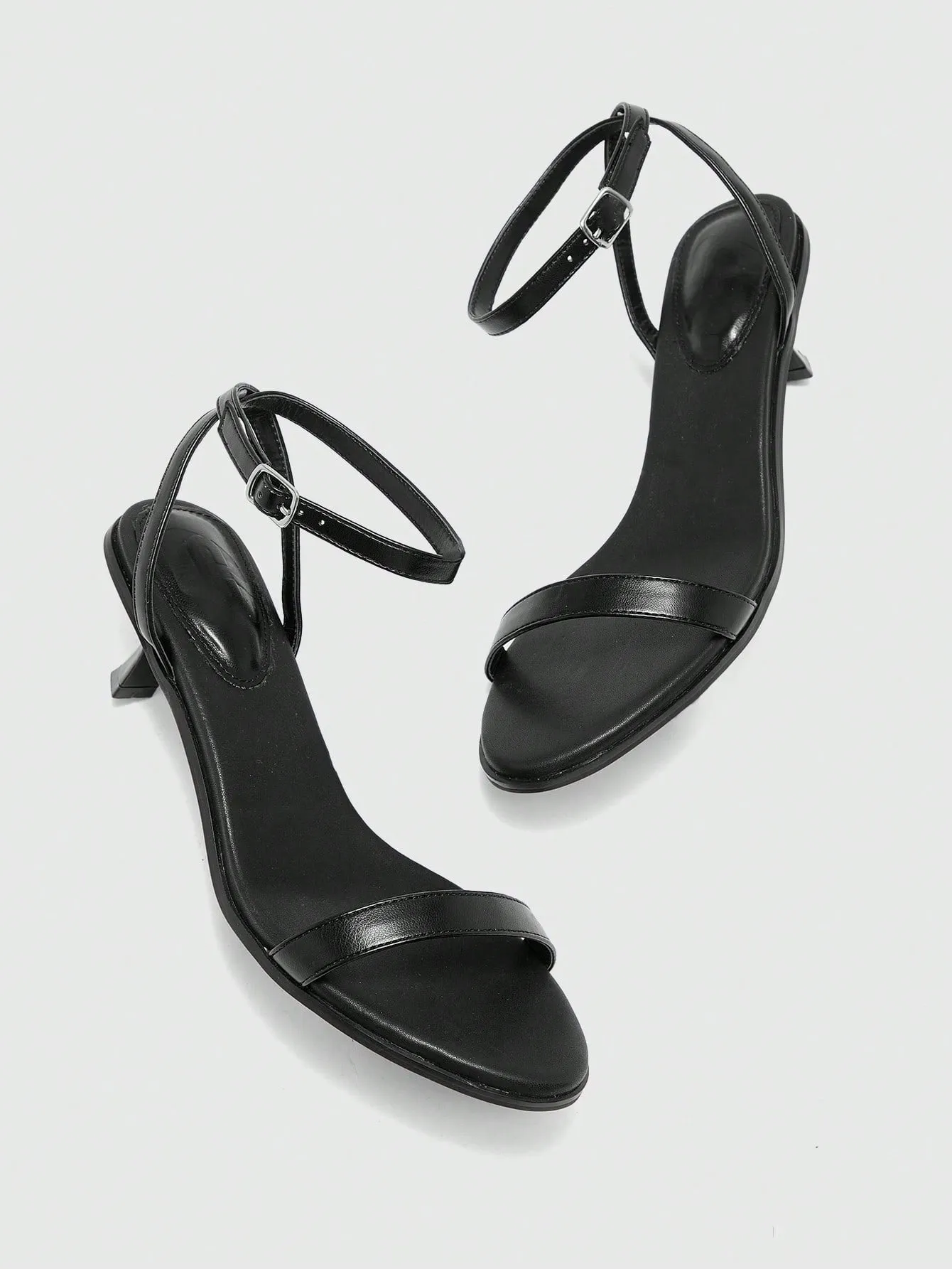 CUCCOO BIZCHIC Women's Pointed Toe Buckle High Heel Sandals, Summer Fashion