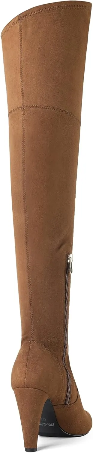 DREAM PAIRS Women's Thigh High Boots Over The Knee Heels Long Sexy Pointed Toe Boots