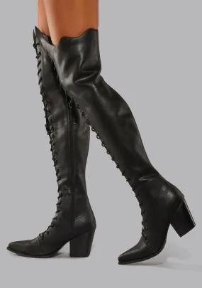 Every Witch Way Thigh High Boots
