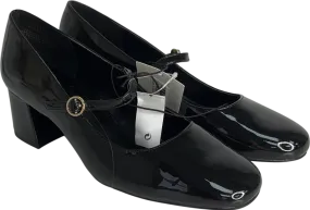 H&M Black Block-heeled Mary Janes UK 6 EU 39 👠