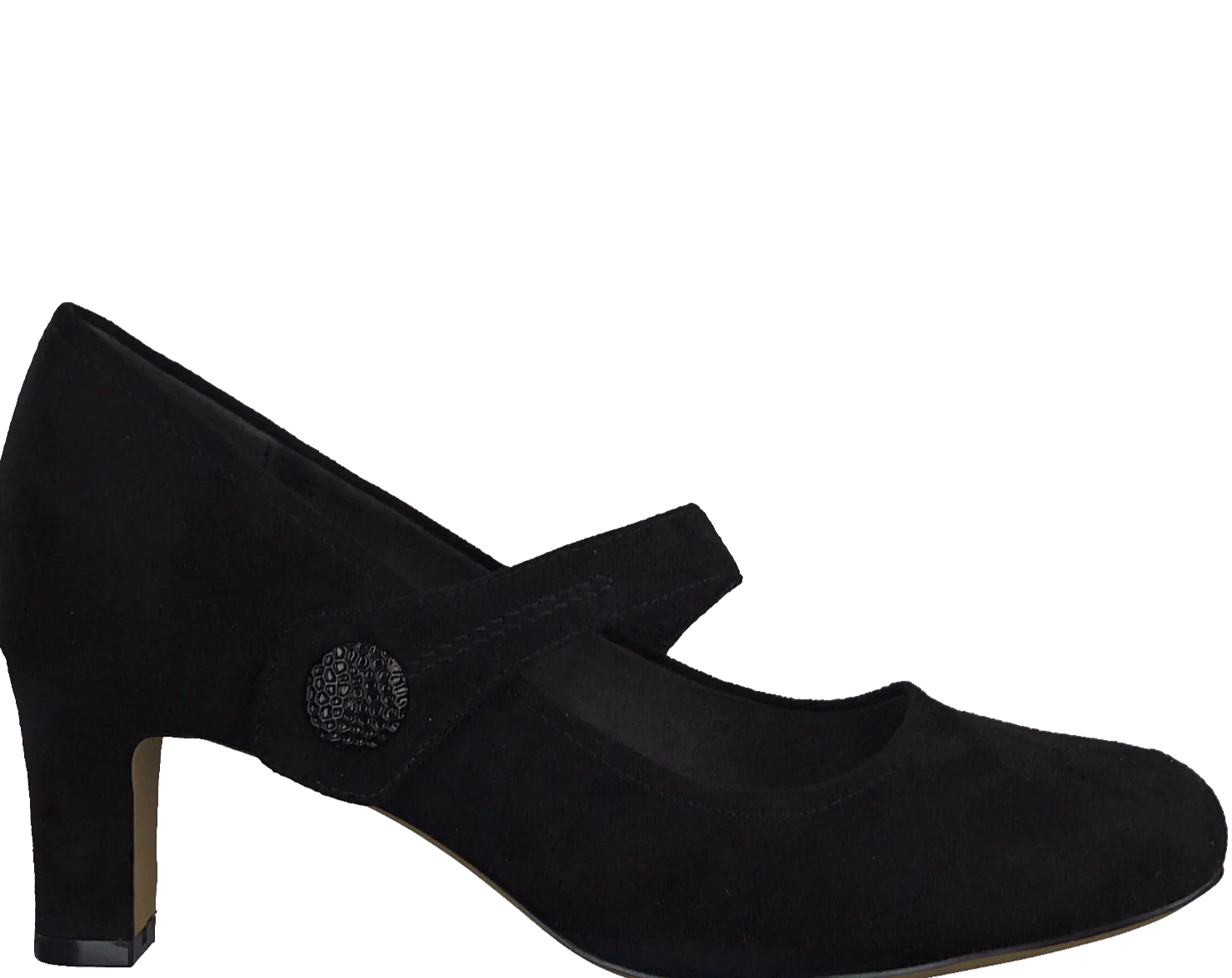 Jana Ladies Strap Heel Court Shoe 22473-41 001