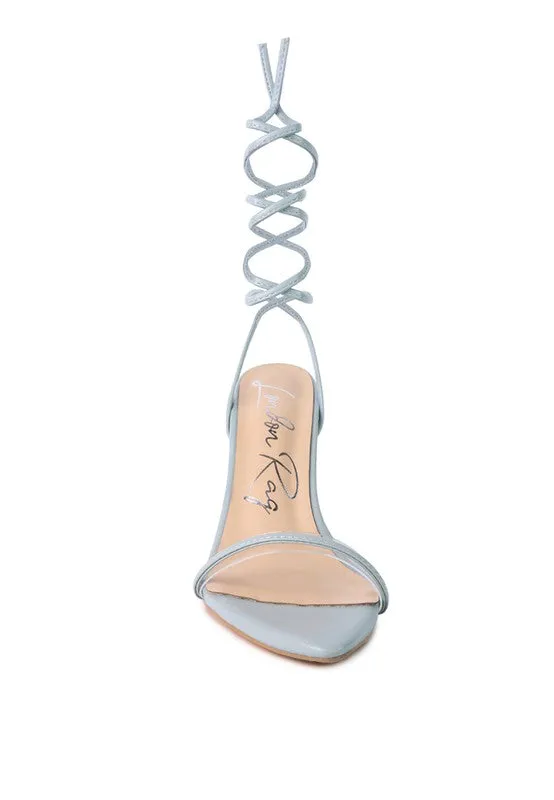 Lace-Up Elegance High-Heel Sandals