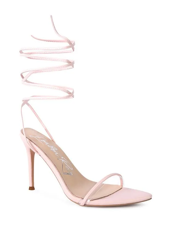 Lace-Up Elegance High-Heel Sandals