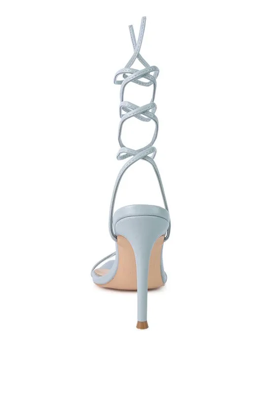 Lace-Up Elegance High-Heel Sandals