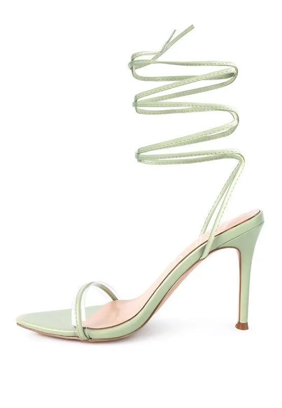 Lace-Up Elegance High-Heel Sandals