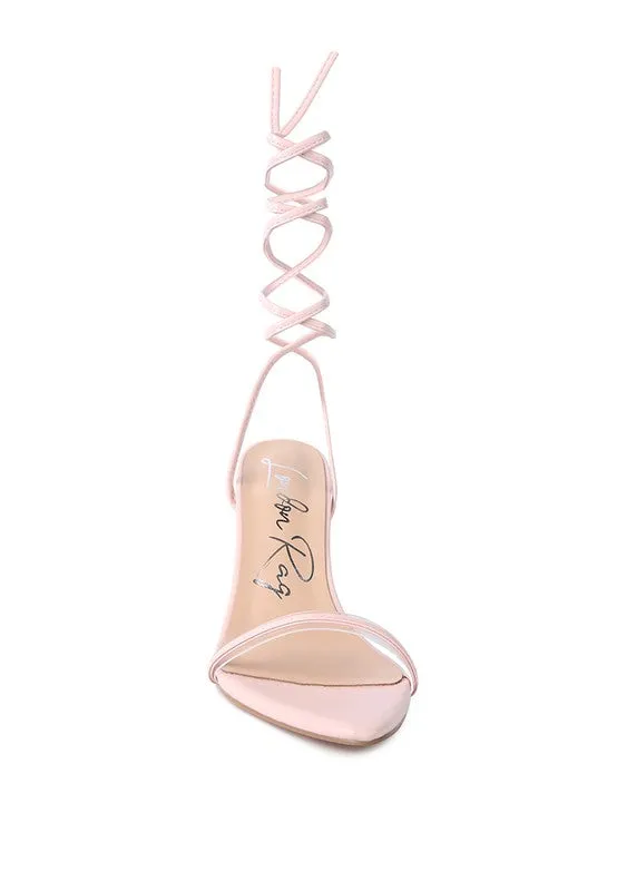 Lace-Up Elegance High-Heel Sandals