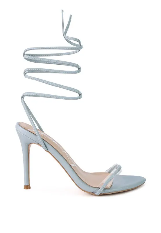 Lace-Up Elegance High-Heel Sandals