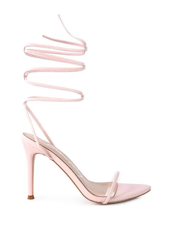 Lace-Up Elegance High-Heel Sandals