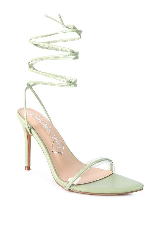 Lace-Up Elegance High-Heel Sandals