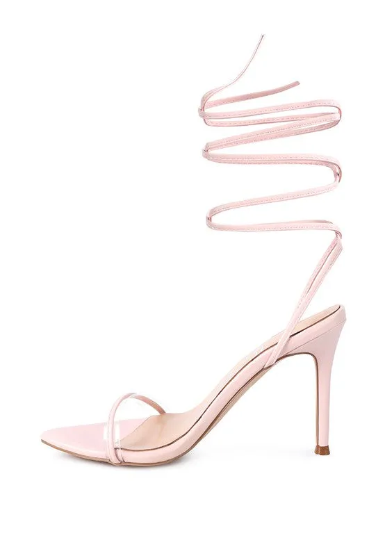 Lace-Up Elegance High-Heel Sandals