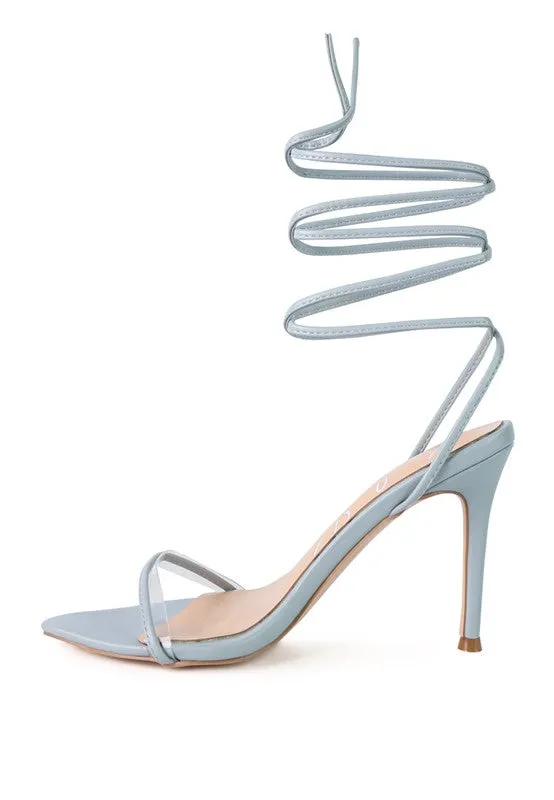 Lace-Up Elegance High-Heel Sandals