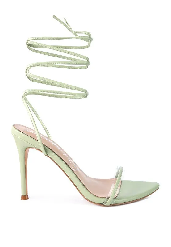 Lace-Up Elegance High-Heel Sandals