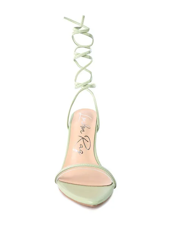 Lace-Up Elegance High-Heel Sandals