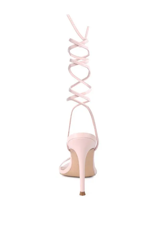Lace-Up Elegance High-Heel Sandals