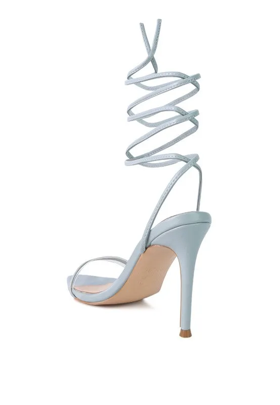 Lace-Up Elegance High-Heel Sandals