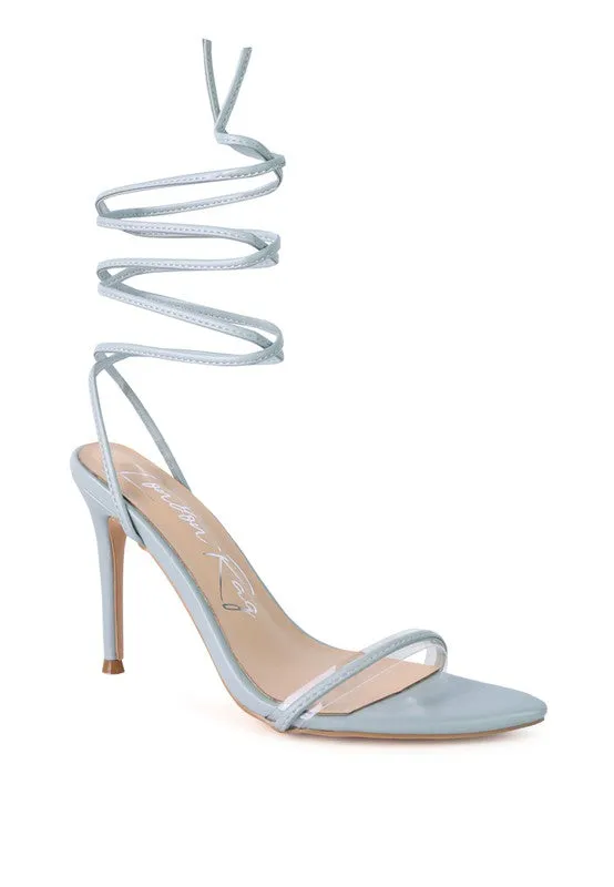 Lace-Up Elegance High-Heel Sandals