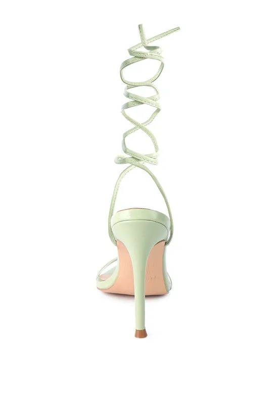 Lace-Up Elegance High-Heel Sandals