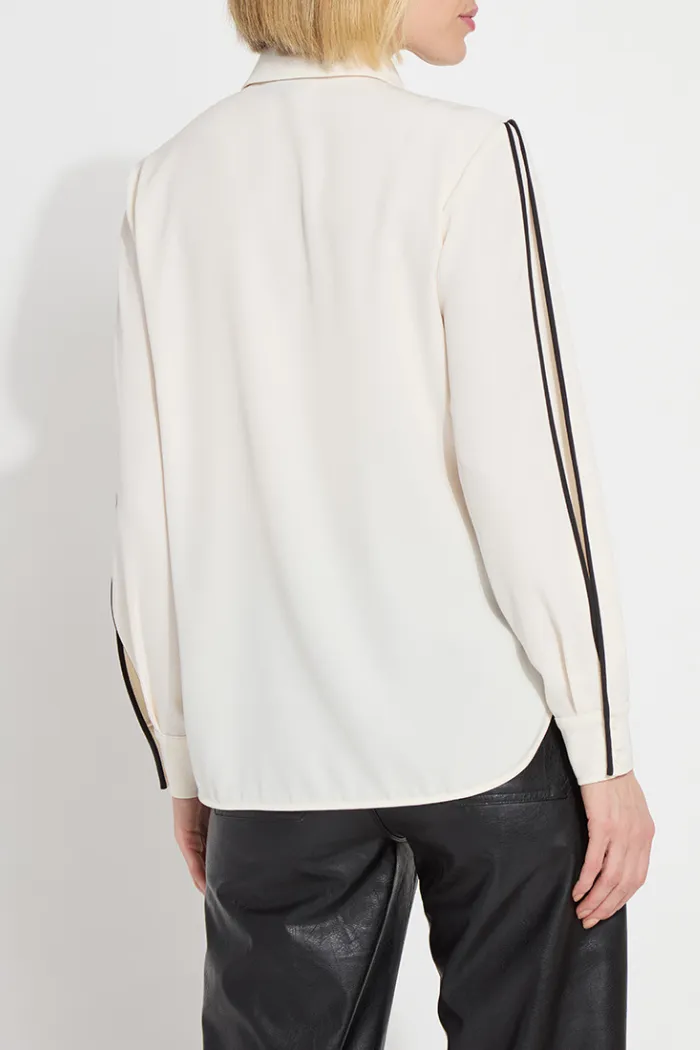 Luna Blouse with Pleated Sleeves