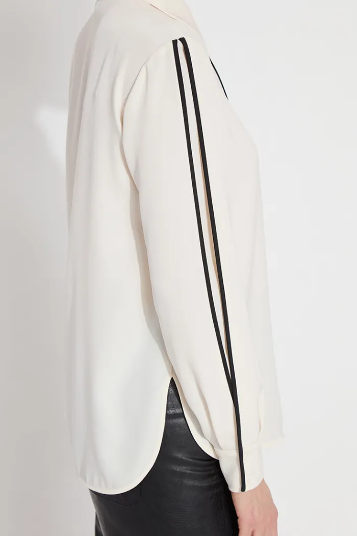 Luna Blouse with Pleated Sleeves