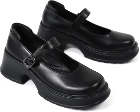 Mary Janes for Women Chunky Platform Mary Jane Heels Comfortable Dress Pumps Casual Office Work Shoes