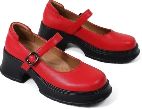Mary Janes for Women Chunky Platform Mary Jane Heels Comfortable Dress Pumps Casual Office Work Shoes