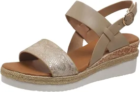 Orthopedic Sandals for Women 2025 Wedges Heels for Women Casual Slip on Sandals Beach Dress Comfortable Platform Sandal Espadrille Raffia Sole Outdoor Platform Sandal 2025