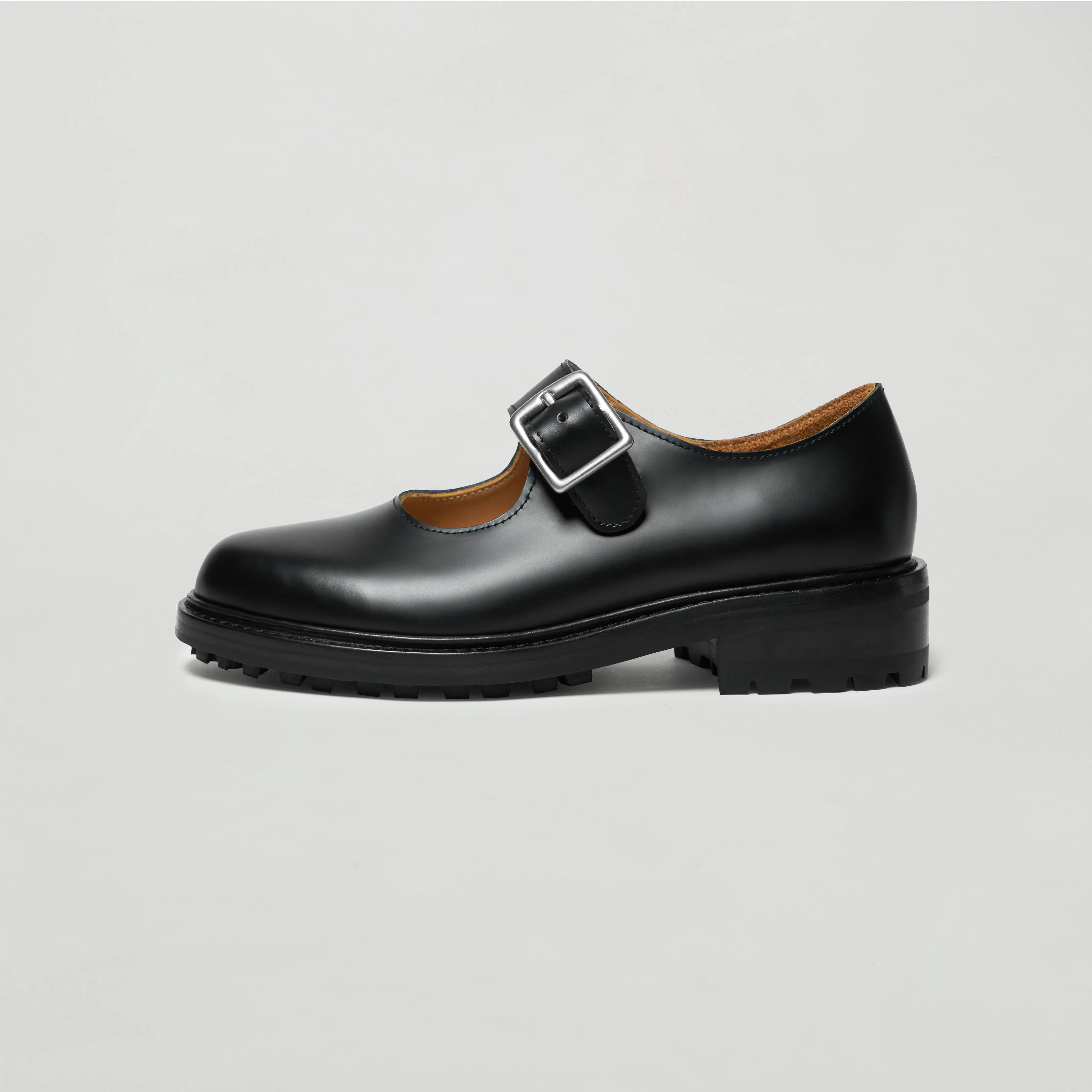 Plain Mary Janes (black / commando sole)