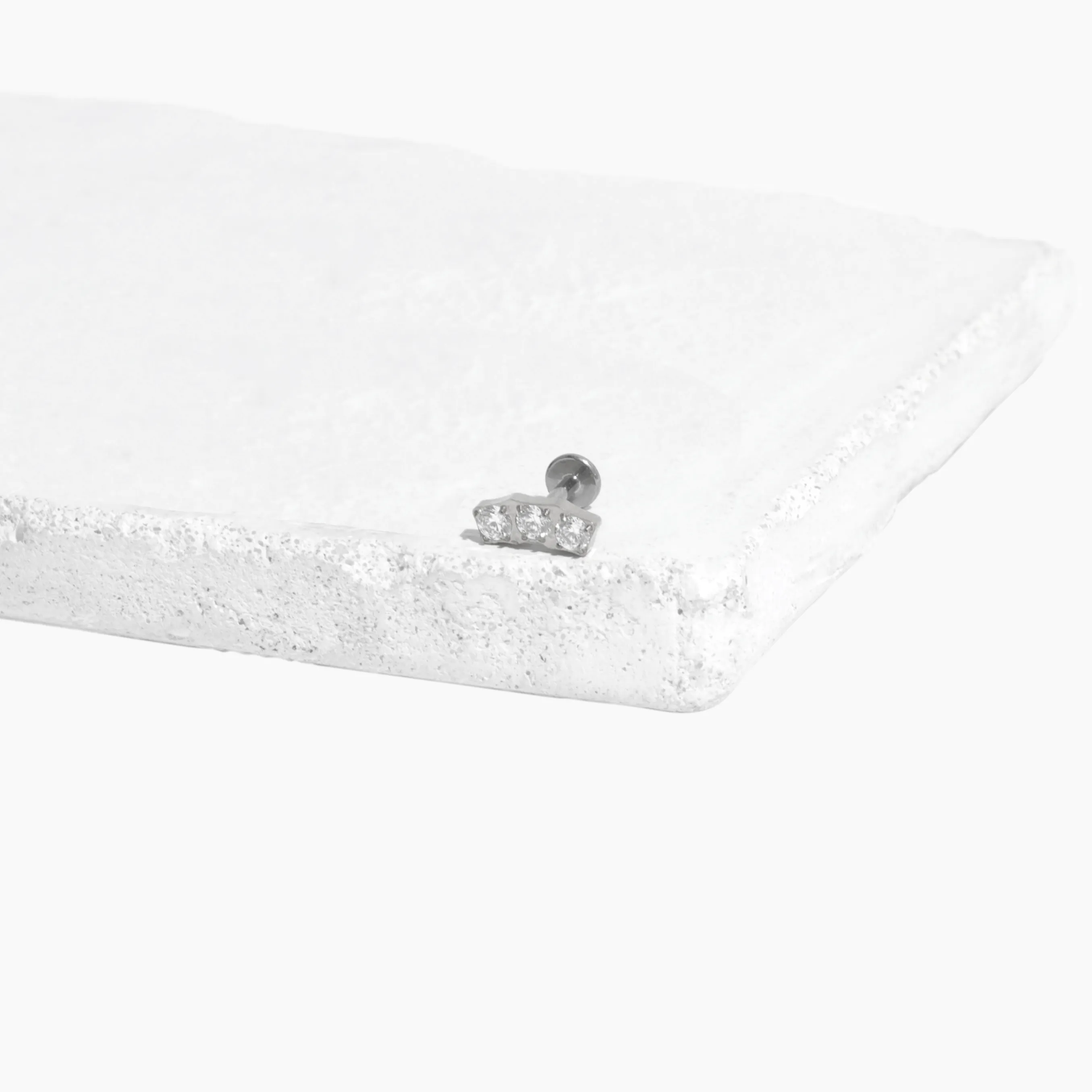 Single Carina Flat Back Stud Earring