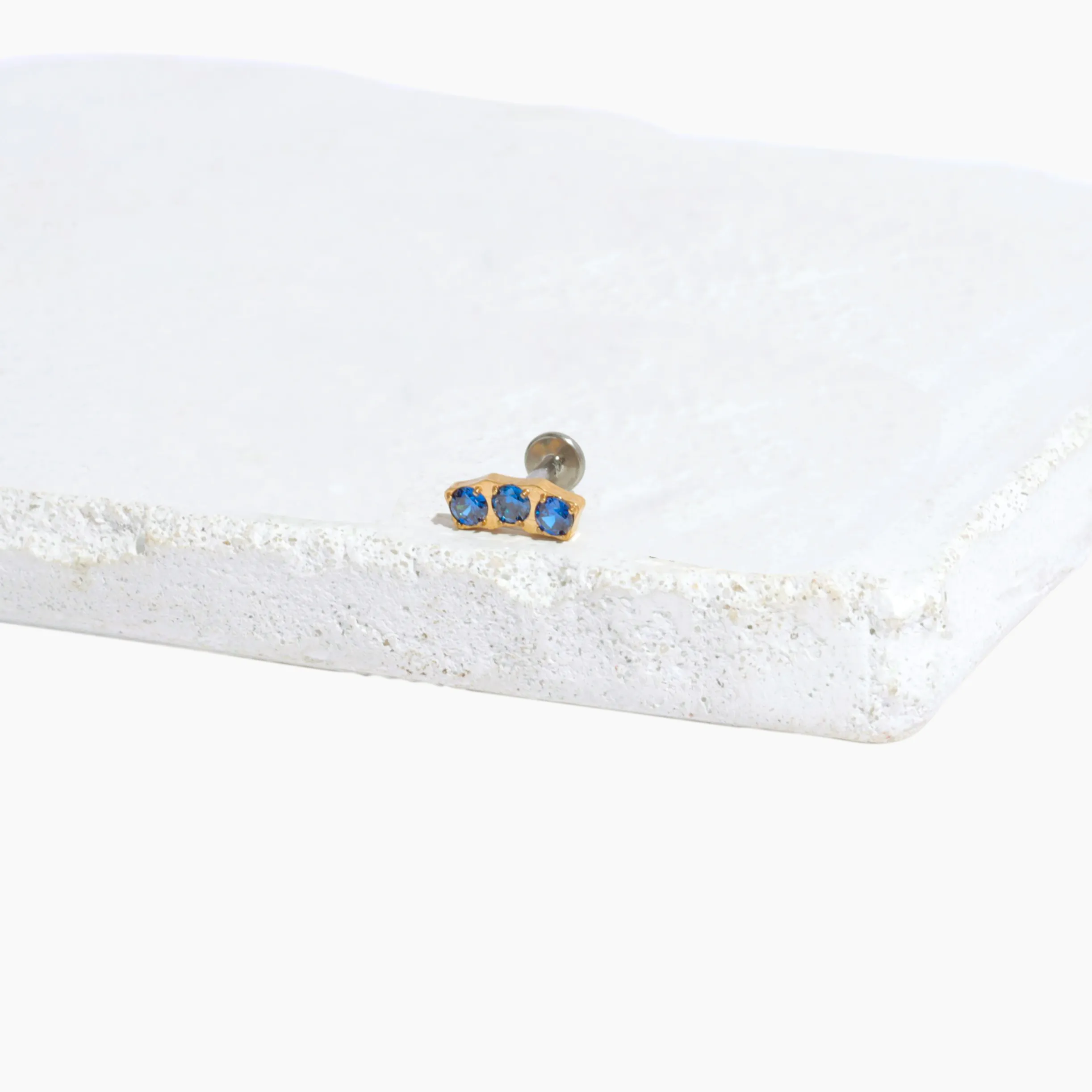 Single Carina Flat Back Stud Earring