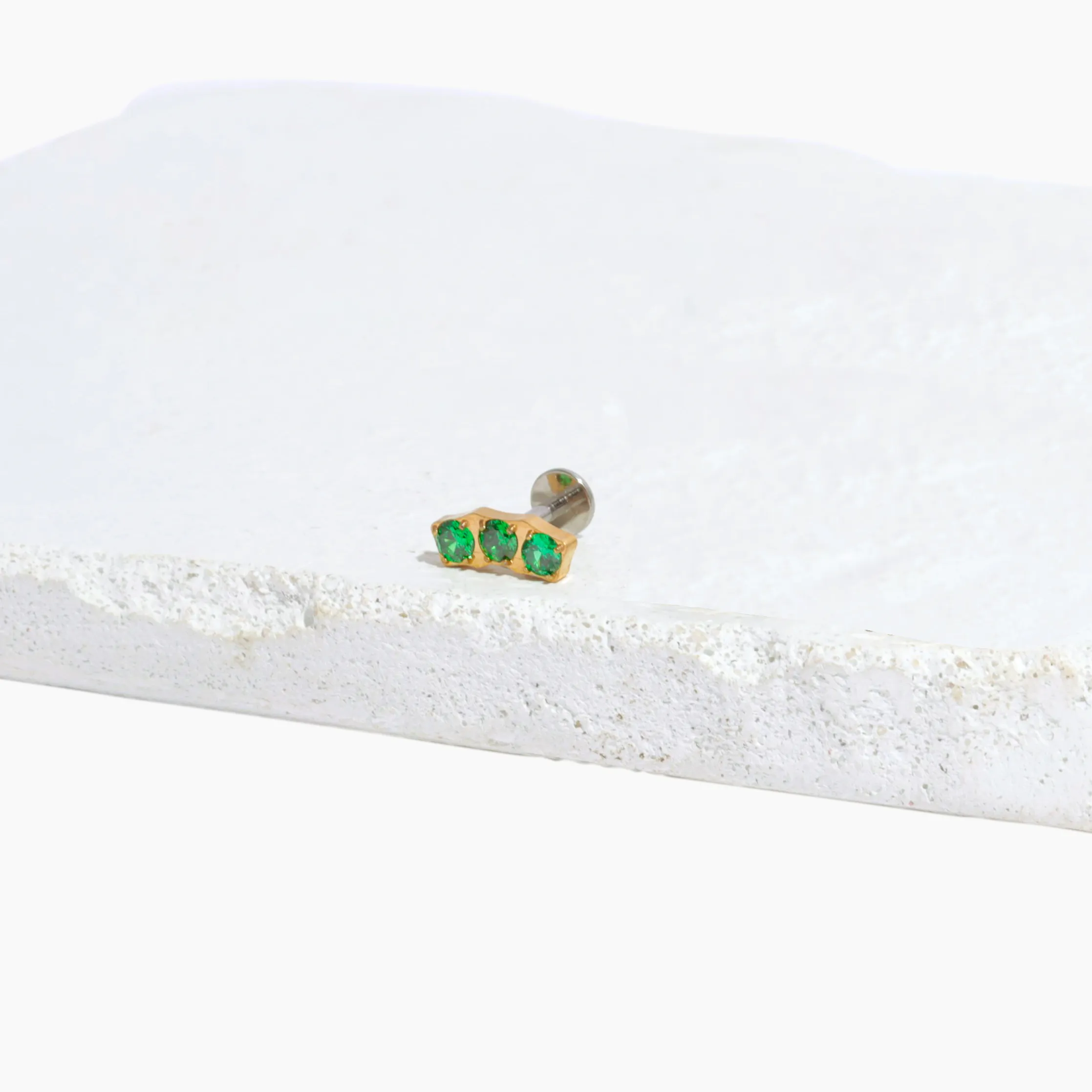 Single Carina Flat Back Stud Earring
