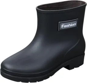 Waterproof Mid Calf Women Rain Boots Lightweight Comfortable Wide Calf Garden Shoes Fishing Boots Women
