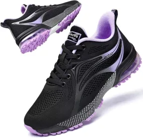 Womens Air Running Shoes Non Slip Tennis Walking Shoes Women Mesh Cushion Sneakers for Gym Workout Sports