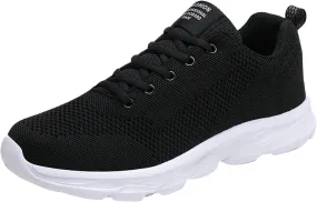 Women's Fashion Sneaker Non Slip Lace Up Comfort Women's Work or Walking Sneakers Women Business Casual Shoes Black Women Loafers Leather Sneakers for Men