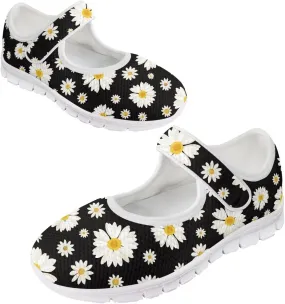 Women's Single Buckle Shoes Casual Loafers Slip-On Flat Comfortable Walking Shoes for Travel and Outdoor US Size 5.5-10