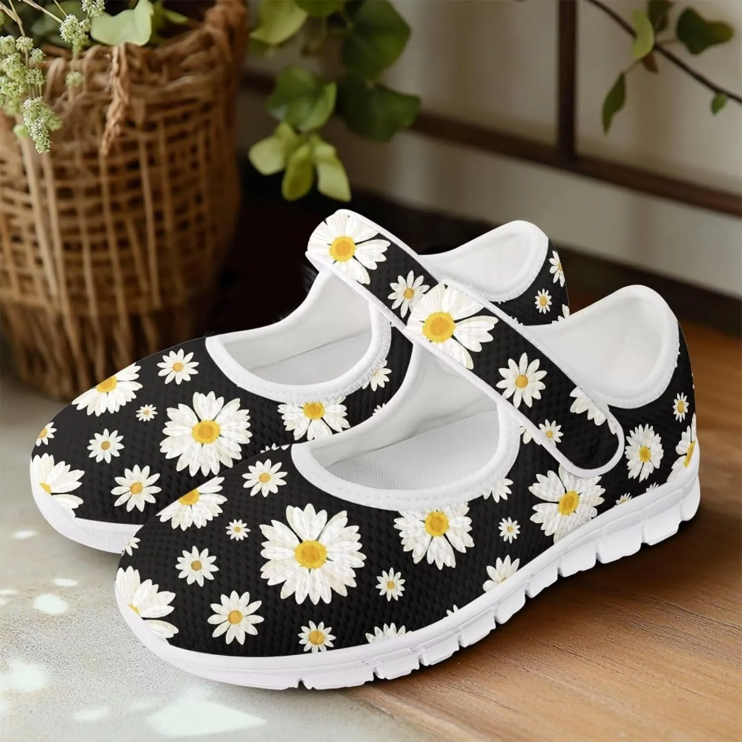 Women's Single Buckle Shoes Casual Loafers Slip-On Flat Comfortable Walking Shoes for Travel and Outdoor US Size 5.5-10