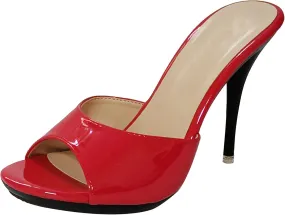 Womens Summer Mule Sandals Stiletto High Heel Dressy Shoes