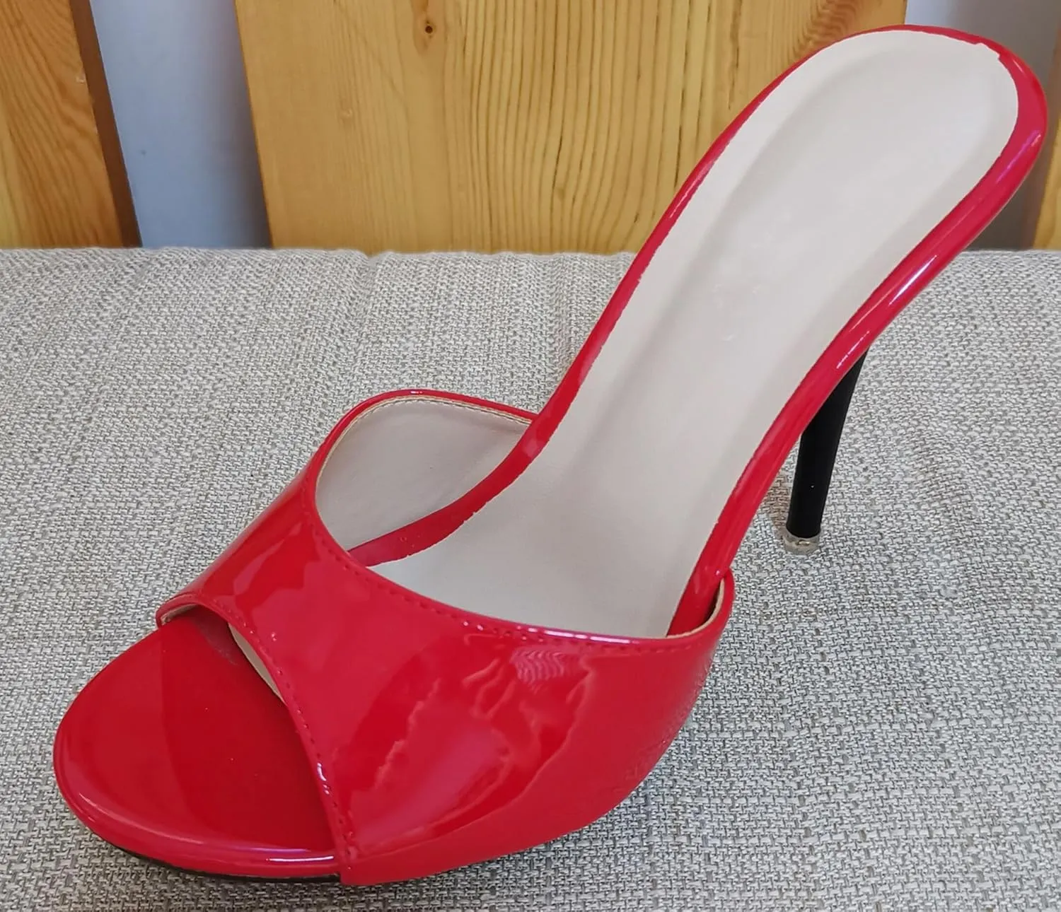 Womens Summer Mule Sandals Stiletto High Heel Dressy Shoes